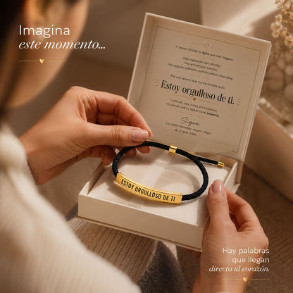 Pulsera Estoy Orgulloso de Ti - Un recordatorio de Amor y Amistad