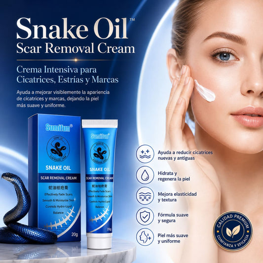 Snake Oil Scar Removal Cream™ – Crema Intensiva para Cicatrices, Estrías y Marcas