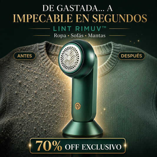 LINT RIMUV™ – Quitapelusas Recargable que Deja tu Ropa Como Nueva