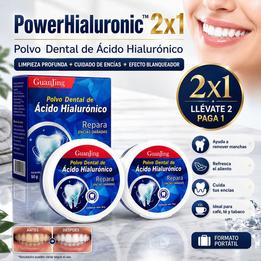 PowerHialuronic™ 2x1 - Repara Encías Dañadas y Refresca Aliento