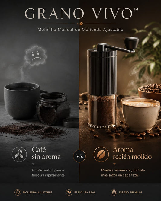 GranoVivo™ - El Secreto para un Café Más Fresco en Casa en 1 minuto